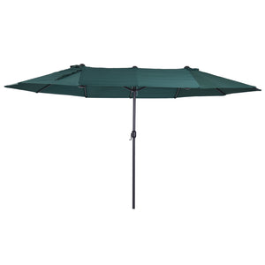 Doppel-Sonnenschirm 460x270 cm UV-Schutz 40+ - Groß, XXL, mit Schutzhülle und Kurbel