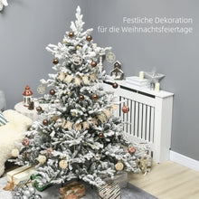Laden Sie das Bild in den Galerie-Viewer, Künstlicher Weihnachtsbaum – 1,8 m mit verschneiten Zweigen und Tannenzapfen