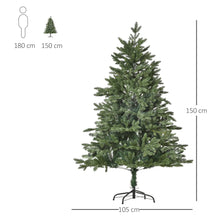 Laden Sie das Bild in den Galerie-Viewer, Künstlicher Weihnachtsbaum – 1,5 m mit realistischer Tannenform