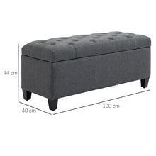 Laden Sie das Bild in den Galerie-Viewer, Sitzbank Polsterbank mit Stauraum Truhenbank Flur Schlafzimmer Wohnzimmer, diverse Farben. 100 x 40 x 44 cm