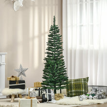 Laden Sie das Bild in den Galerie-Viewer, Künstlicher Weihnachtsbaum – 1,5 m, schmal und platzsparend, flammhemmend