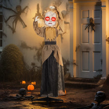 Laden Sie das Bild in den Galerie-Viewer, Halloween animierte Geisterpuppe 160 cm mit Spezialeffekten und Soundfunktion