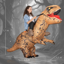 Laden Sie das Bild in den Galerie-Viewer, Aufblasbares Dinosaurier-Kostüm für Erwachsene, 210 lang, 170 cm hoch