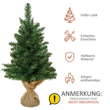 Laden Sie das Bild in den Galerie-Viewer, Künstlicher Weihnachtsbaum – 60 cm für Tisch und Regal