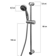 Laden Sie das Bild in den Galerie-Viewer, Duschgarnitur mit Handbrause und 3 Wasserstrahlarten, Duschsäule stufenlos