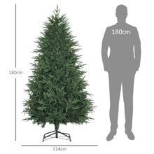 Laden Sie das Bild in den Galerie-Viewer, Künstlicher Weihnachtsbaum – 1,8 m, realistisches Aussehen, flammhemmend