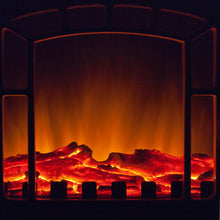 Laden Sie das Bild in den Galerie-Viewer, Elektrokamin, Standkamin mit Flammenillusion, 2.000 Watt, schwarz oder weiß