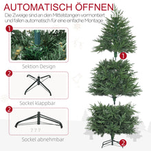 Laden Sie das Bild in den Galerie-Viewer, Künstlicher Weihnachtsbaum – 1,8 m, realistisches Aussehen, flammhemmend