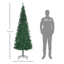 Laden Sie das Bild in den Galerie-Viewer, Künstlicher Weihnachtsbaum mit LED-Beleuchtung, 2,1 m, Grün