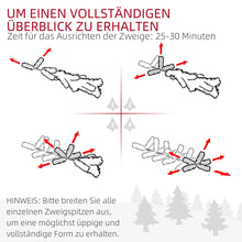 Laden Sie das Bild in den Galerie-Viewer, Künstlicher Weihnachtsbaum – 1,8 m, mit Kunstschnee und Tannenzapfen