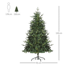Laden Sie das Bild in den Galerie-Viewer, Künstlicher Weihnachtsbaum – 1,5 m mit natürlichem Design, flammhemmend