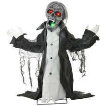 Laden Sie das Bild in den Galerie-Viewer, Halloween Dekoration erschreckender Zombie 102 cm LED-Lichter und Soundfunktion