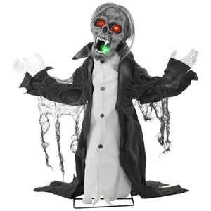Halloween Dekoration erschreckender Zombie 102 cm LED-Lichter und Soundfunktion