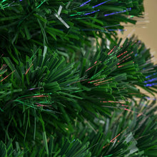 Laden Sie das Bild in den Galerie-Viewer, Weihnachtsbaum mit LED-Glasfaserbeleuchtung – 1,5 m, realistisches Design, flammhemmend