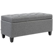 Laden Sie das Bild in den Galerie-Viewer, Sitzbank Polsterbank mit Stauraum Truhenbank Flur Schlafzimmer Wohnzimmer, diverse Farben. 100 x 40 x 44 cm