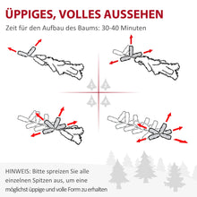Laden Sie das Bild in den Galerie-Viewer, Künstlicher Weihnachtsbaum – 1,8 m, realistisches Aussehen, schneller Aufbau