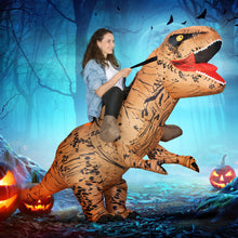 Laden Sie das Bild in den Galerie-Viewer, Aufblasbares Dinosaurier-Kostüm für Erwachsene, 210 lang, 170 cm hoch