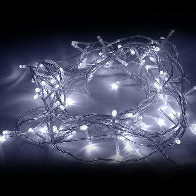 LED-Lichterkette für Innen- und Außenbereich – 50 Meter lang, kaltweiß