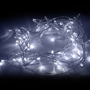 LED-Lichterkette für Innen- und Außenbereich – 50 Meter lang, kaltweiß