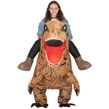 Laden Sie das Bild in den Galerie-Viewer, Aufblasbares Dinosaurier-Kostüm für Erwachsene, 210 lang, 170 cm hoch