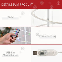 Laden Sie das Bild in den Galerie-Viewer, Moderner Spiral-Weihnachtsbaum mit LED-Lichtern – 183 cm