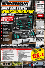 Laden Sie das Bild in den Galerie-Viewer, Brüder Mannesmann Alu-Werkzeugkoffer bestückt, 108-tlg. Komplettset. Test Platz 1 - Kategorie Bits.