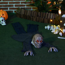 Laden Sie das Bild in den Galerie-Viewer, Halloween Dekoration heulender, kriechender Zombie 159 cm LED-Lichter Soundfunktion