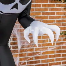 Laden Sie das Bild in den Galerie-Viewer, Aufblasbare Halloween-Dekoration – Kürbisgespenst mit LED-Beleuchtung, 210cm