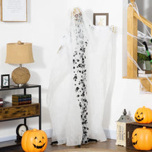 Laden Sie das Bild in den Galerie-Viewer, Animierte Halloween 1,78m Dekoration Horror-Braut mit Spezialeffekten und Soundfunktion rote Augen mit Leuchtern