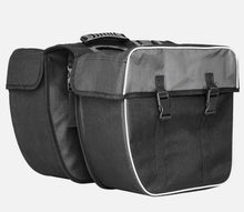 Laden Sie das Bild in den Galerie-Viewer, Doppel Gepäckträger Tasche Double für Fahrrad Fahrradtasche Gepäcktasche schwarz