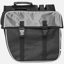 Laden Sie das Bild in den Galerie-Viewer, Doppel Gepäckträger Tasche Double für Fahrrad Fahrradtasche Gepäcktasche schwarz