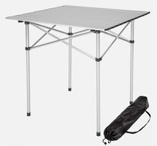 Laden Sie das Bild in den Galerie-Viewer, Einrollbarer Aluminium Campingtisch Rolltisch Klapptisch Falttisch Gartentisch klappbar und rollbar