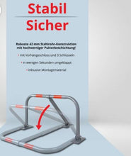 Laden Sie das Bild in den Galerie-Viewer, Parkplatzsperre klappbar mit Schloss &amp; 3 Schlüsseln – 80 cm