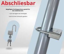 Laden Sie das Bild in den Galerie-Viewer, Parkplatzsperre klappbar mit Schloss &amp; 3 Schlüsseln – 80 cm