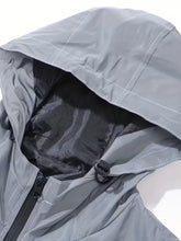 Laden Sie das Bild in den Galerie-Viewer, Reflektierende Lebensretter-Kapuzenjacke – winddicht, ideal für Nachtfahrten, Outdoor und urbane Streetwear Jacke