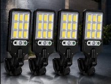Laden Sie das Bild in den Galerie-Viewer, Solar-LED-Wandlampen (4-8-12er Set) mit Bewegungsmelder. Solarleuchten für Außen mit Bewegungsmelder – wetterfest &amp; kabellos