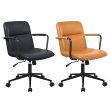 Laden Sie das Bild in den Galerie-Viewer, Bürostuhl HILDE, echtes Büffelleder, ergonomisch, belastbar bis 120 kg