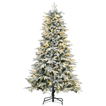 Laden Sie das Bild in den Galerie-Viewer, Künstlicher Weihnachtsbaum – 1,8 m mit Kunstschnee und LED-Lichtern