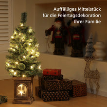 Laden Sie das Bild in den Galerie-Viewer, Künstlicher Weihnachtsbaum mit LED-Lichtern – 90 cm, dimmbar mit 8 Modi