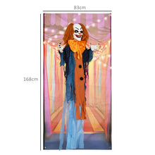 Laden Sie das Bild in den Galerie-Viewer, Animierte Halloween-Dekoration – Grusel-Clown mit Sound, LED &amp; Bewegung, 168 cm