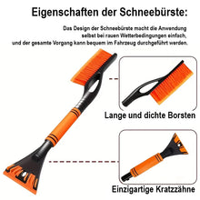 Laden Sie das Bild in den Galerie-Viewer, 2-in-1 Schneebürste und Eiskratzer – ausziehbares Winterwerkzeug für Ihr Fahrzeug