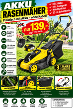 Laden Sie das Bild in den Galerie-Viewer, Sonderposten: Akku-Rasenmäher 20 V inklusive Akku &amp; Ladegerät | Brushless | 33 cm | Mulchfunktion
