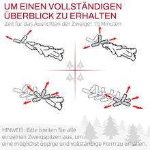 Laden Sie das Bild in den Galerie-Viewer, Künstlicher Weihnachtsbaum – 1,5 m, realistisches Aussehen, Schnellaufbau, inkl. Ständer, flammhemmend