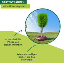 Laden Sie das Bild in den Galerie-Viewer, Bewässerungsring 56 Liter, Baumbewässerungsbeutel, automatisches Bewässerungssystem, Baumbeutel, Gießsack für Bäume, 80 x 80 x 20 cm