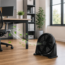 Laden Sie das Bild in den Galerie-Viewer, Windmaschine Bodenventilator Ø50 cm mit 90 Watt. Kunststoffgehäuse.