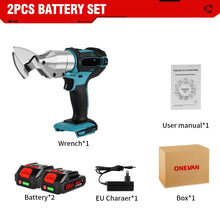 Laden Sie das Bild in den Galerie-Viewer, Akku-Blechschere Akkuschere, elektrische Blechschneider. Der Metallschneider! Inkl. 2x Akkus