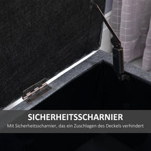 Laden Sie das Bild in den Galerie-Viewer, Sitzbank Polsterbank mit Stauraum Truhenbank Flur Schlafzimmer Wohnzimmer, diverse Farben. 100 x 40 x 44 cm