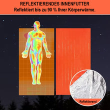 Laden Sie das Bild in den Galerie-Viewer, Notfall-Schlafsack – Thermische Survival-Schutzhütte für Outdoor &amp; Notfälle