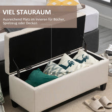 Laden Sie das Bild in den Galerie-Viewer, Sitzbank Polsterbank mit Stauraum Truhenbank Flur Schlafzimmer Wohnzimmer, diverse Farben. 100 x 40 x 44 cm