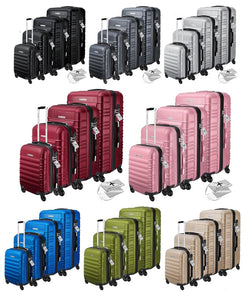 Kofferset 4-teilig komplett. Hartschalenkoffer. Reisekoffer. Komplettset. 4 Größen.